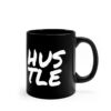 hustle black mug